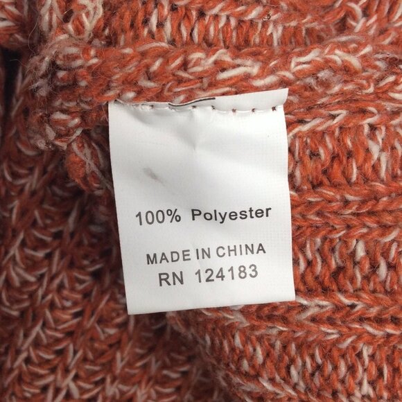 Anna Morgan Poncho Tunic Sweater One Size Cable Knit Cowl Neck Dolman - Picture 7 of 8